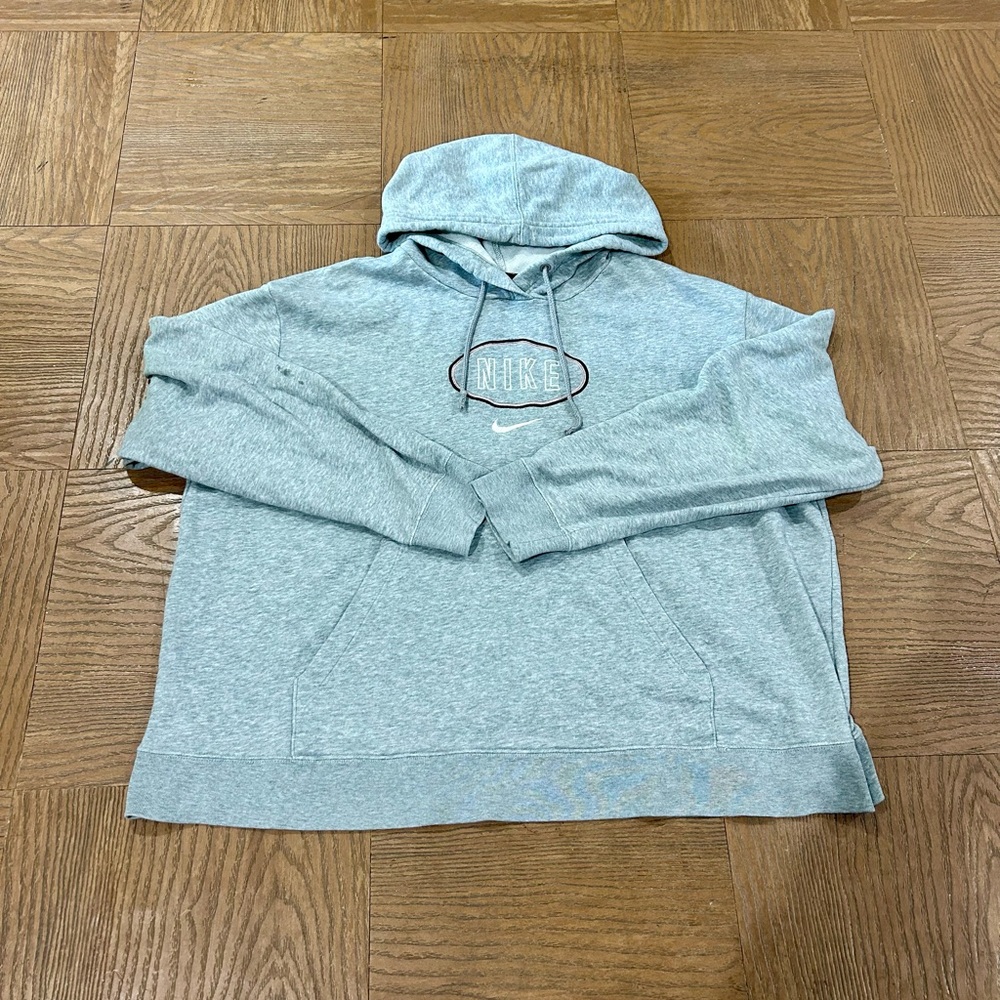 Nike Grey Women's 1X Drawstring Hoodie